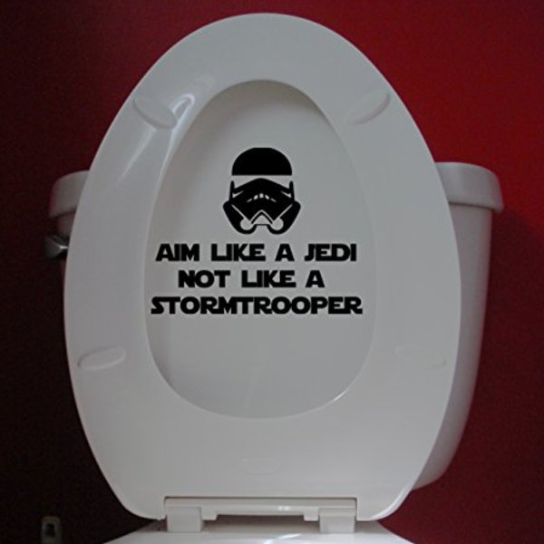 Aim Like a Jedi not like a Stormtrooper decal sticker picture