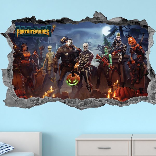 fortnitemares fortnite wall sticker - fortnite wall clock