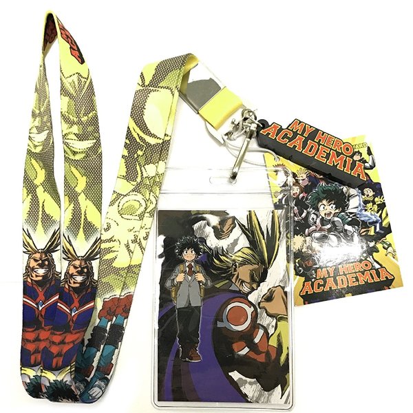 Izuku and All Might Group Lanyard with Badge ID Holder picture