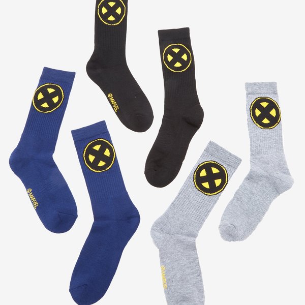 Marvel X-Men Logo Socks 3 Pair picture