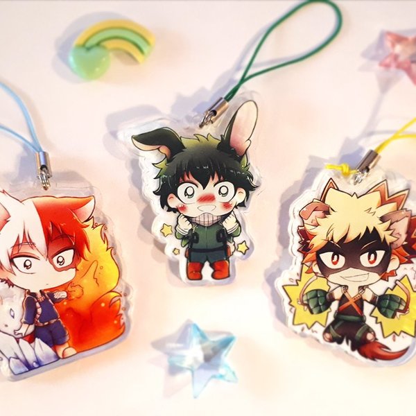 My Hero Academia Clear Acrylic Charms picture