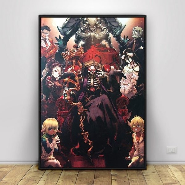 Overlord poster with the floor guardians picture