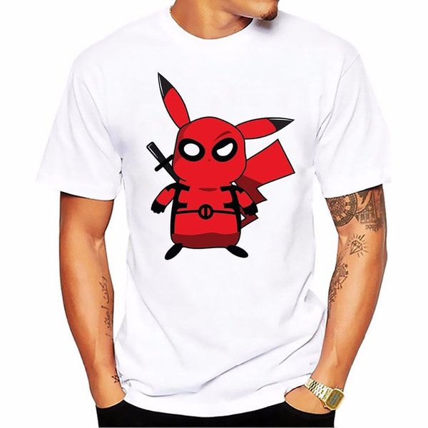 Pikachu as Deadpool t-shirt picture