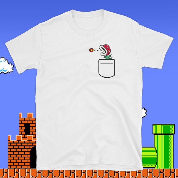 Pocket Fire Piranha Plant t-shirt picture