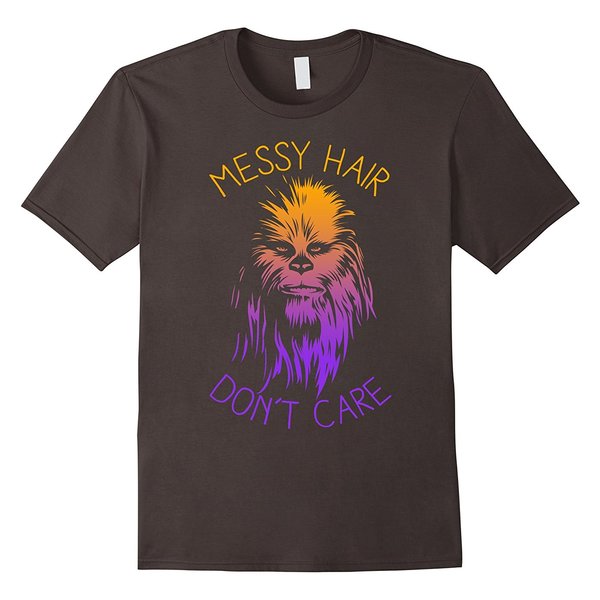 Chewbacca Messy Hair Don't Care T-Shirt picture