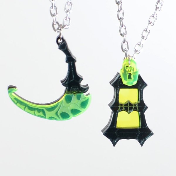 Thresh Scythe and Lantern Necklace or Keychain picture